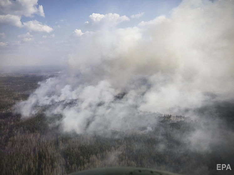 Лесные пожары в Житомирской области и Чернобыльской зоне продолжаются, к тушению привлечено более 3 тыс. человек