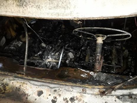 В авто Минобороны, горевшем ночью во Львовской области, погиб солдат 53-й ОМБР