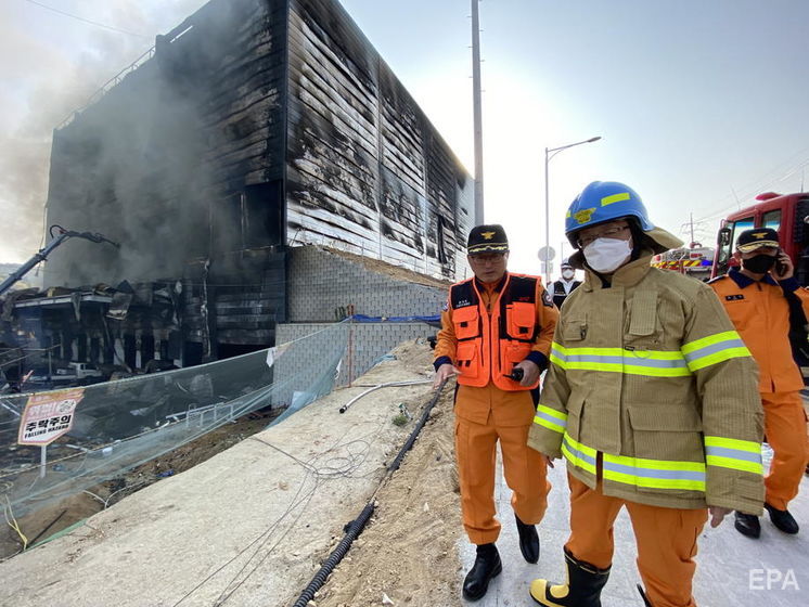 В Южной Корее 38 рабочих погибли при пожаре на стройке
