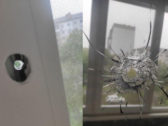 Во время стрельбы в Броварах пуля попала в окно жилого дома