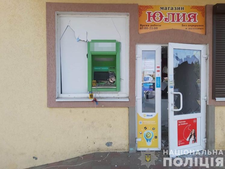 ﻿У Харківській області підірвали банкомат
