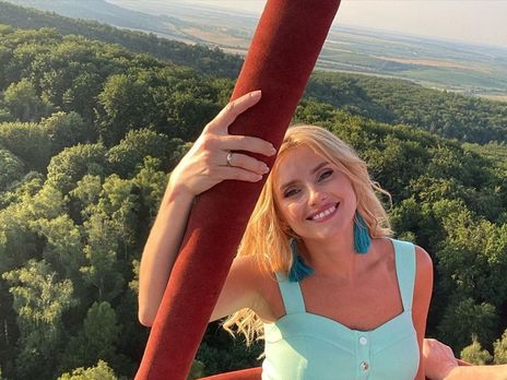 Федишин поднялась в небо на воздушном шаре