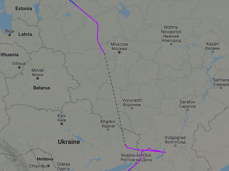 ﻿Цаплієнко заявив, що російський літак порушив повітряний простір України. "Украерорух" це спростовує