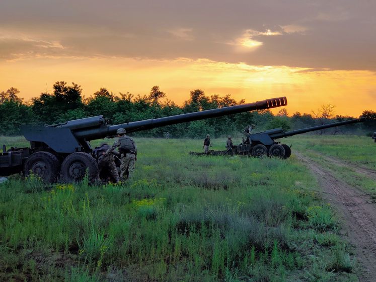 ﻿Українська артилерія відпрацювала знищення умовного десанту противника