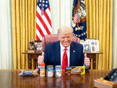 ﻿Трамп сфотографувався з бобами і вафлями, щоб підтримати свою дочку