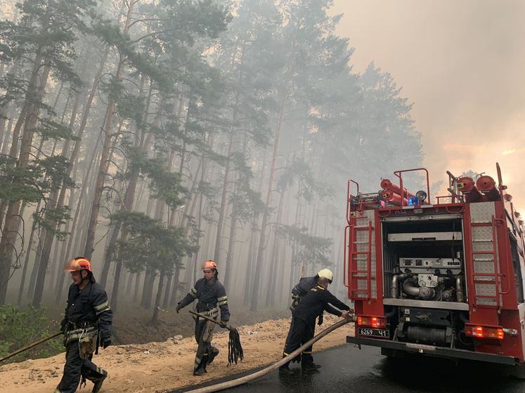 В Луганской области из-за обстрела загорелся лес