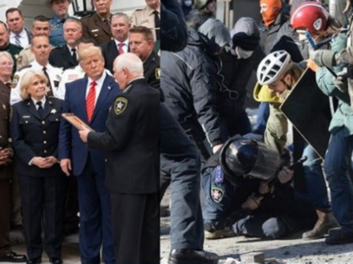 ﻿У передвиборчій рекламі Трампа використали фото з України як ілюстрацію хаосу