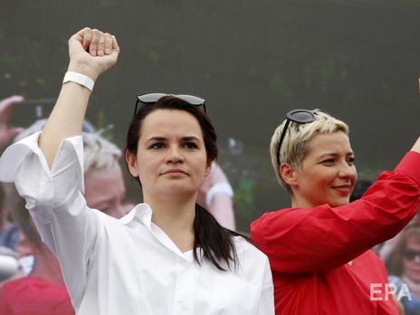 Тихановская (слева): Когда эта власть уйдет, здесь не будет майдана