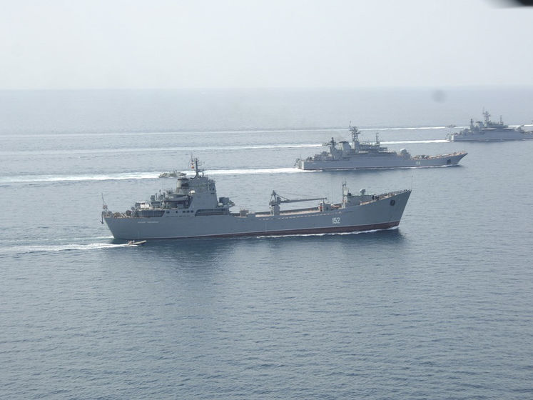 ﻿Росія проводить масштабні морські навчання в анексованому Криму