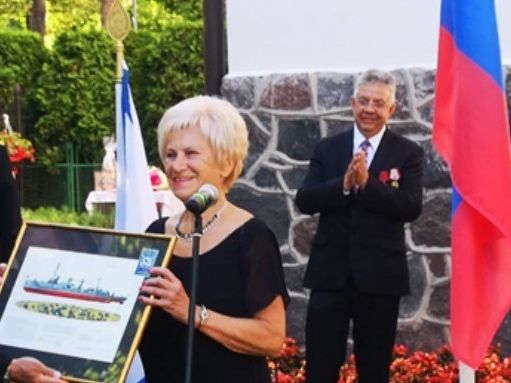 Глава украинской общины в Латвии посетила мероприятие, посвященное дню ВМФ РФ – посольство