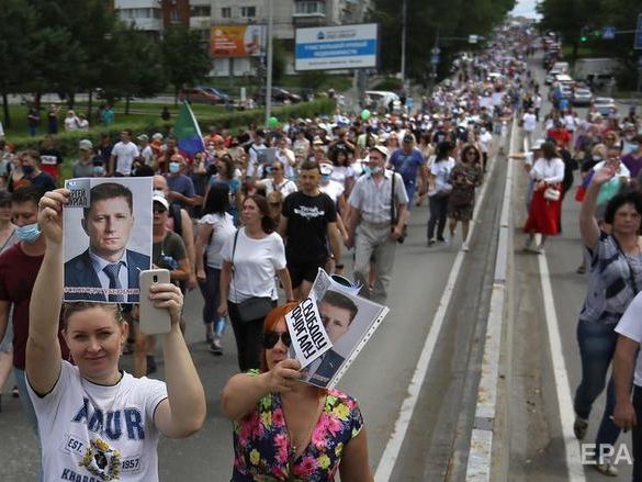 Протести в Хабаровську. Губернатор краю Дегтярьов заявив про присутність на акціях провокаторів із Грузії