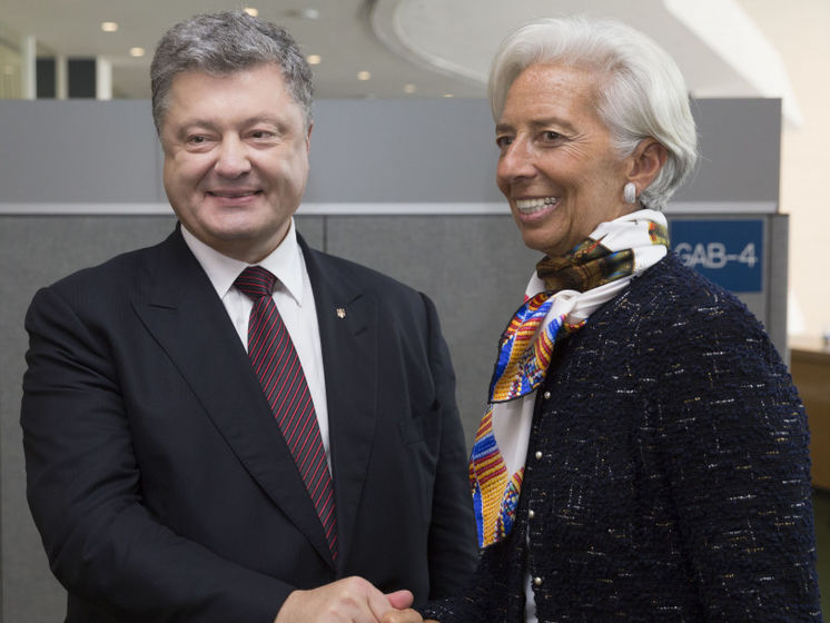 Порошенко обсудил с Лагард следующий приезд в Украину миссии МВФ 