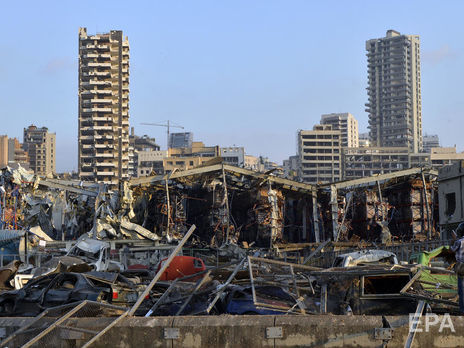 Райони Бейрута навколо місця вибуху практично зруйновано