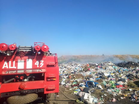 В Харьковской области горит свалка – ГСЧС