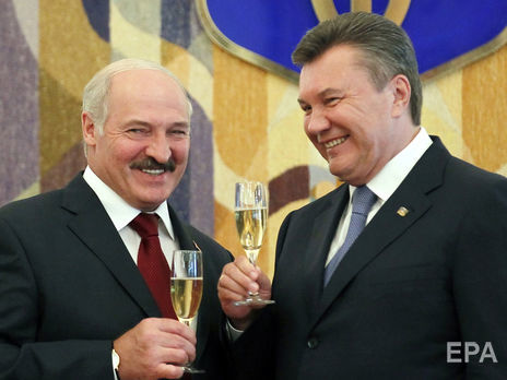 Лукашенко и Янукович на переговорах в Киеве, 18 июня 2013 года