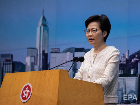 США запровадили санкції проти глави адміністрації Гонконгу Керрі Лам та ще 10 чиновників