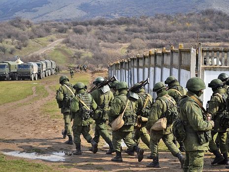 Российские военные в Крыму в марте 2014 года