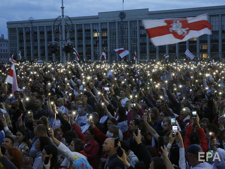 25 серпня на майдані Незалежності в Мінську відбувся опозиційний мітинг