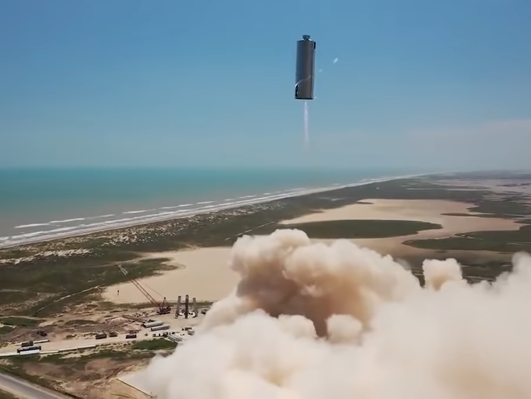 SpaceX провела второе успешное летное испытание корабля Starship. Видео