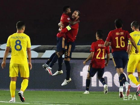 Ліга націй УЄФА. Україна розгромно програла Іспанії