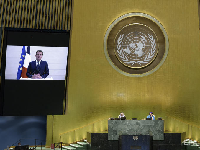 Макрон у Генасамблеї ООН заявив про прогрес нормандського формату