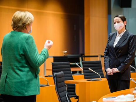 Тихановська під час зустрічі з Меркель заявила, що протести в Білорусі – це не боротьба проти Росії або Європи