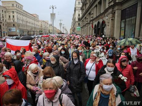 В Минске проходит марш пенсионеров. Фоторепортаж