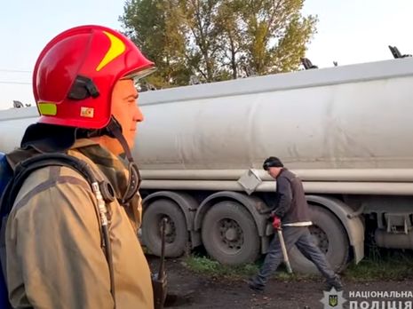 У Черкасах вилилося 100 тис. тонн азотних добрив – Нацполіція