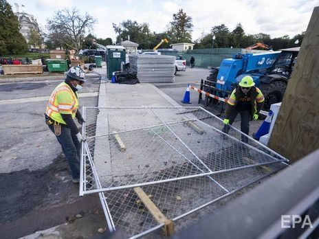 Белый дом к выборам президента обнесли забором