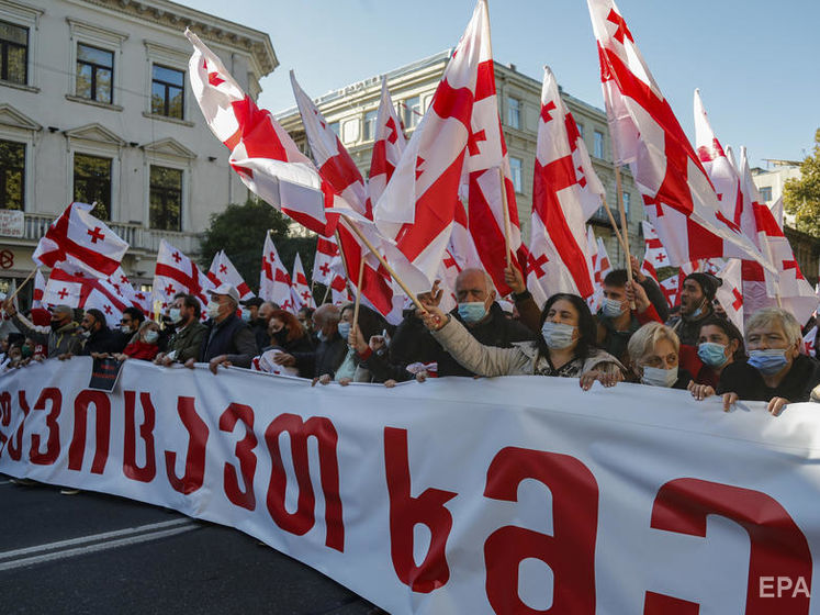 Грузинська опозиція вийшла на вулиці Тбілісі. Вона вимагає нових парламентських виборів
