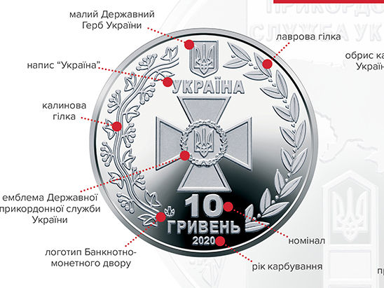 НБУ запускает в обращение памятную монету в честь пограничников