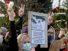 В Минске проводили в последний путь насмерть избитого Бондаренко. Фоторепортаж