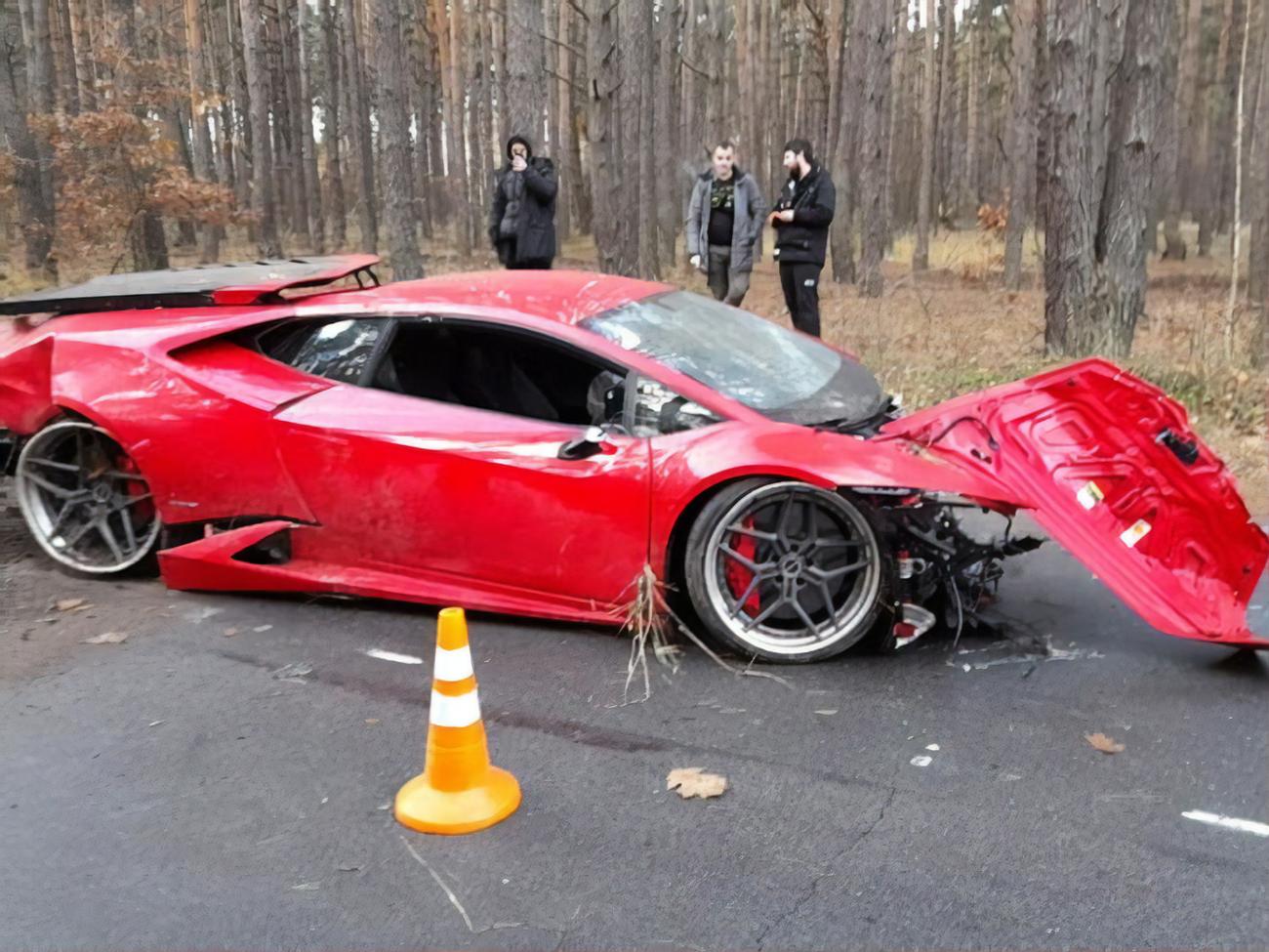 Под Киевом на съемках фильма разбился автомобиль Lamborghini. За рулем был  актер – полиция