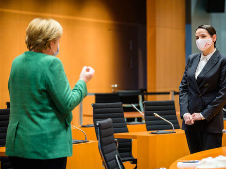 Тихановська зустрічалася з Меркель 6 жовтня