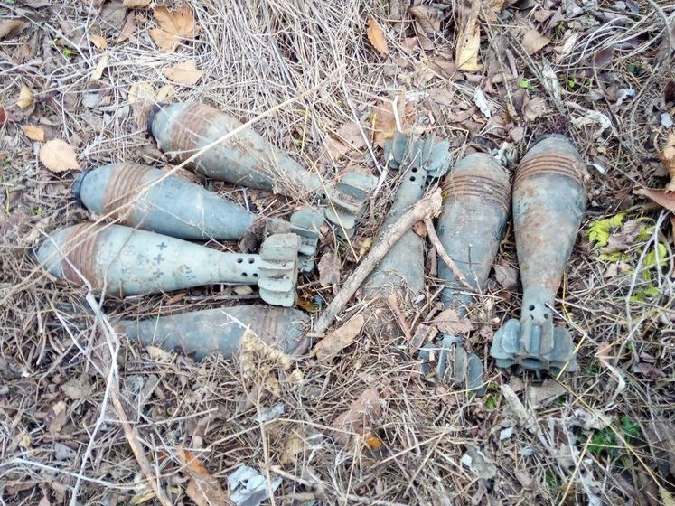 В Донецкой области обнаружили арсенал оружия с минометными минами
