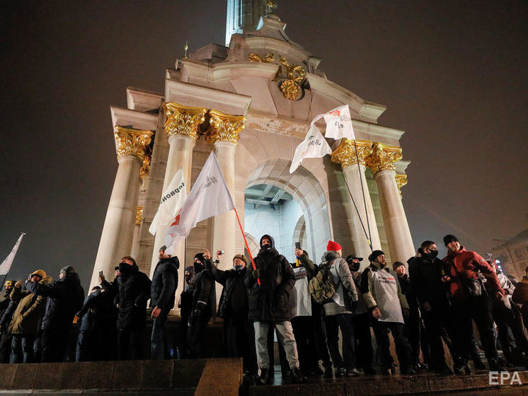 Протест предпринимателей на Майдане. Митингующие снова установили палатки