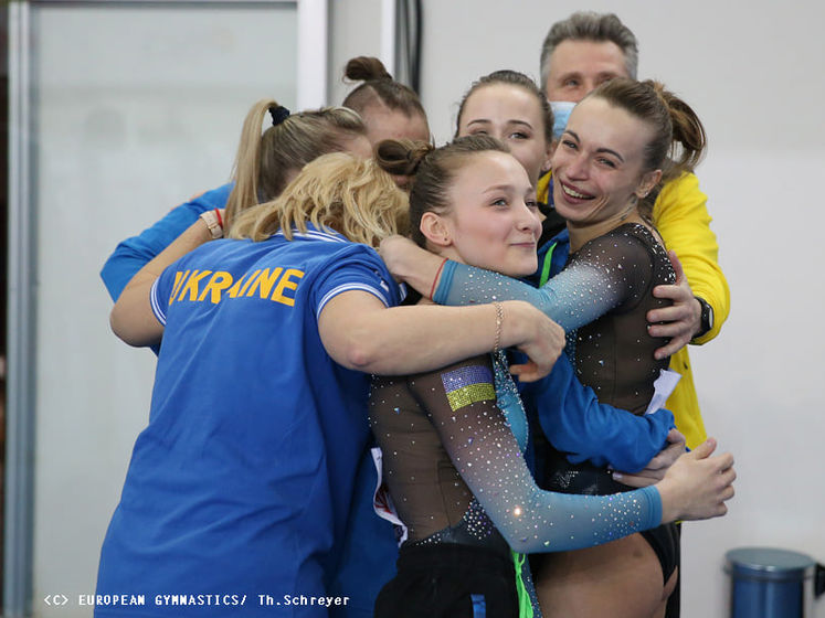 Женская сборная Украины впервые стала чемпионами Европы по спортивной гимнастике