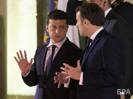 Зеленский обсудил с Макроном ситуацию на Донбассе и борьбу с COVID-19