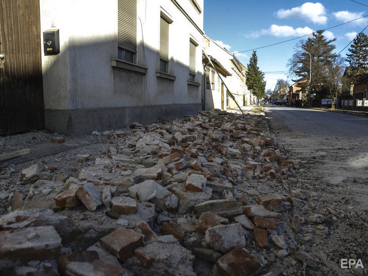 В результате землетрясения в Хорватии повреждено здание украинского посольства