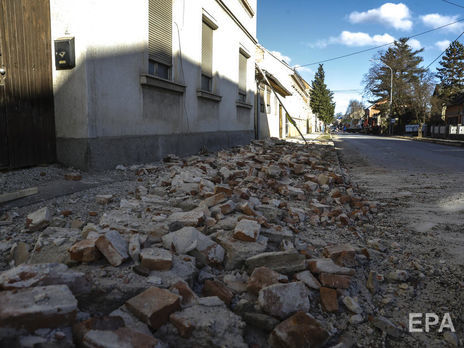В результате землетрясения в Хорватии повреждено здание украинского посольства