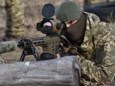 В Луганской области прошла тренировка украинских снайперов. Фоторепортаж