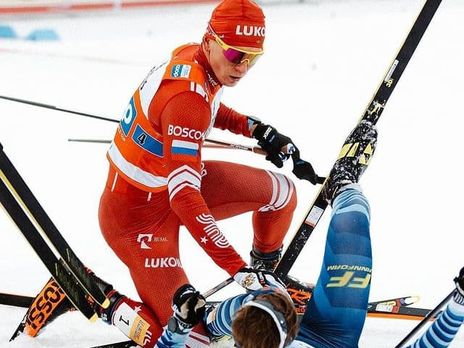 Российский лыжник, ударивший противника, не согласен с дисквалификацией