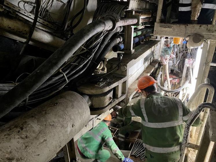 В направлении будущей станции метро "Сырец" в Киеве проложили уже больше половины тоннеля