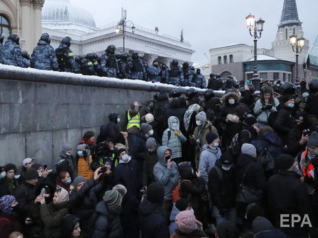 Після затримання Навального і суду в РФ відбулися масові протести