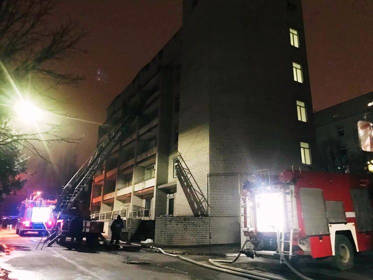 Пожар в запорожской больнице. Главврача отстранили от должности