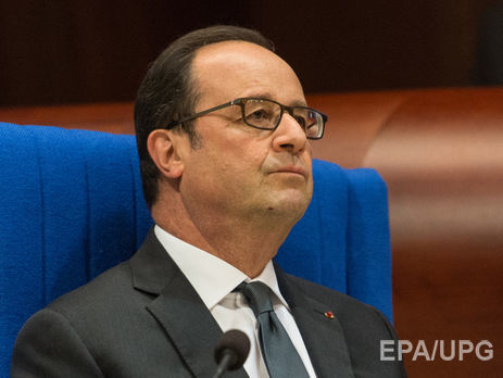 Олланд: Украина должна сначала провести выборы на Донбассе, а затем получить контроль над границей