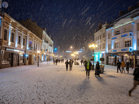 Одним из самых "снежных" городов Украины оказался Ужгород