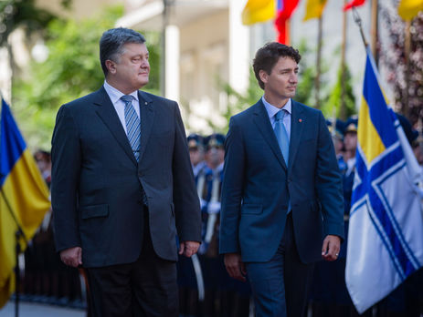 Порошенко предложил Трюдо синхронно ратифицировать соглашение о зоне свободной торговли