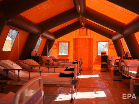 В Украине заработал первый мобильный госпиталь для больных COVID-19. Фоторепортаж