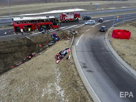 ДТП з українським автобусом у Польщі. Дев'ятеро постраждалих – у тяжкому стані